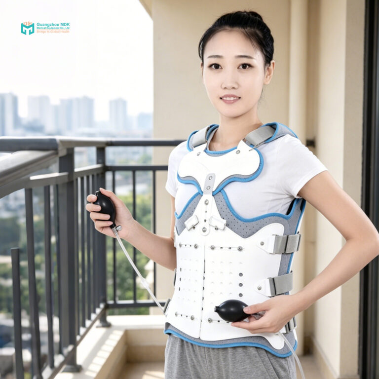 Adjustable Inflatable Thoracolumbar Fixation Brace (TLSO) with Airbag Compression