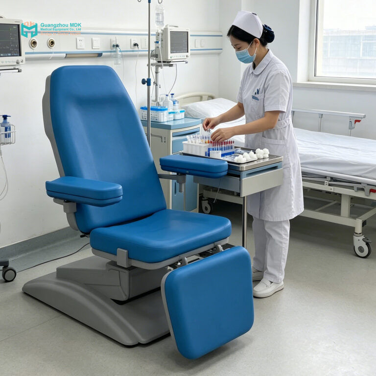 Flagship 4-Motor Electric Dialysis & Blood Collection Chair with Dual CPR