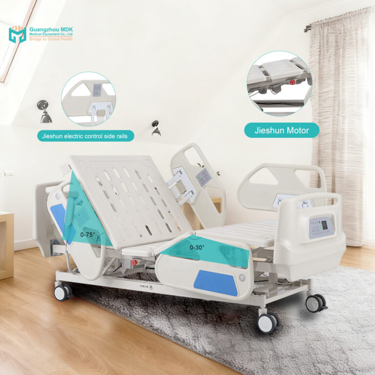 Premium 5-Function Electric ICU Bed with Smart Controls & Battery Backup