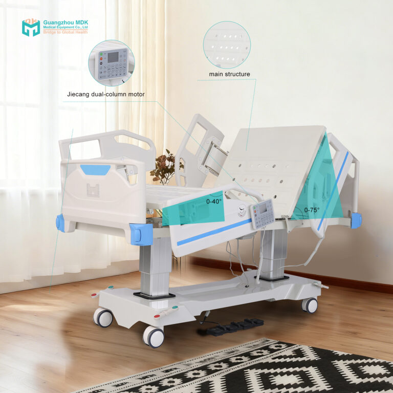 Advanced 7-Function Dual Column Medical Bed with Lateral Tilt & Weighing System