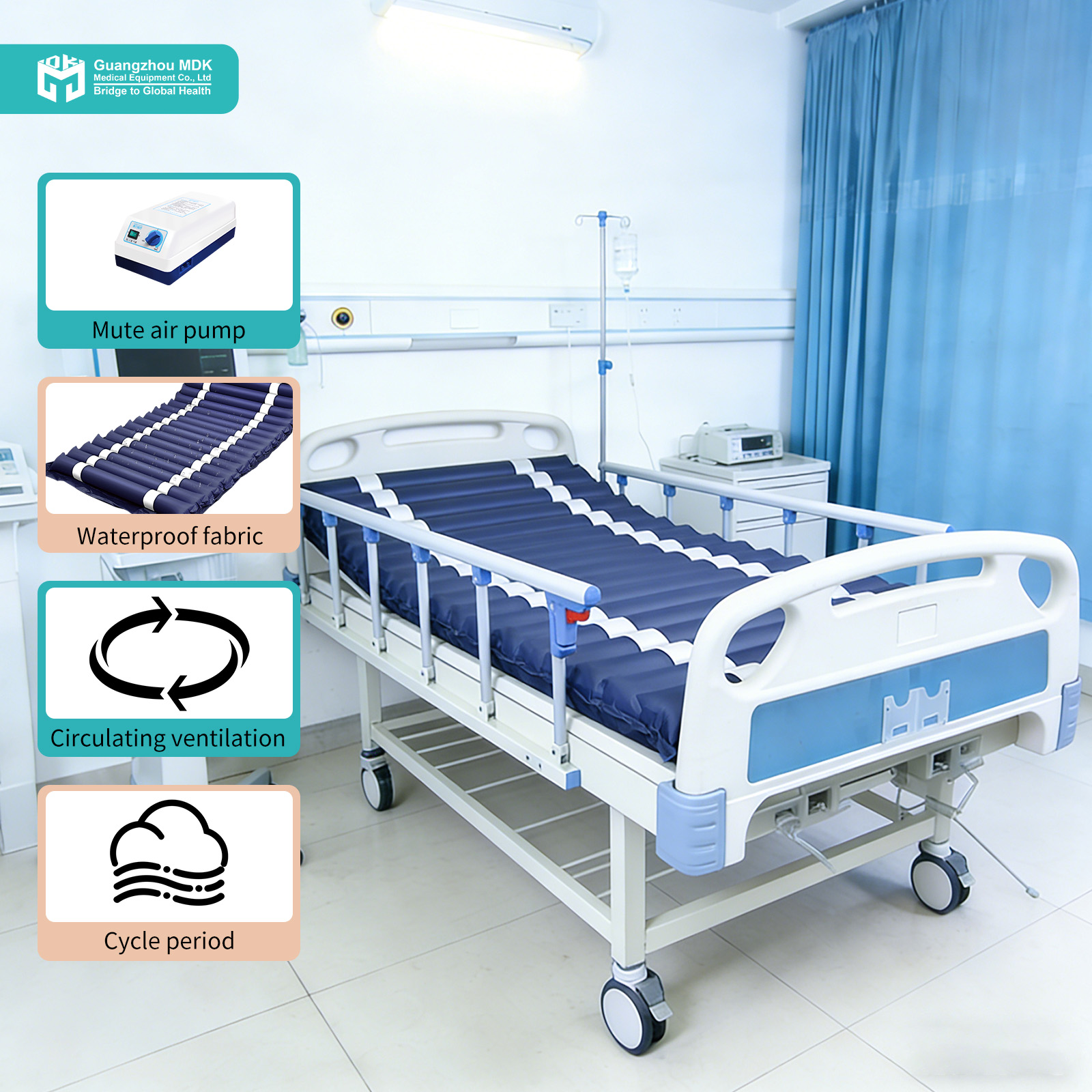 Premium Alternating Air Pressure Medical Mattress with Quiet Pump