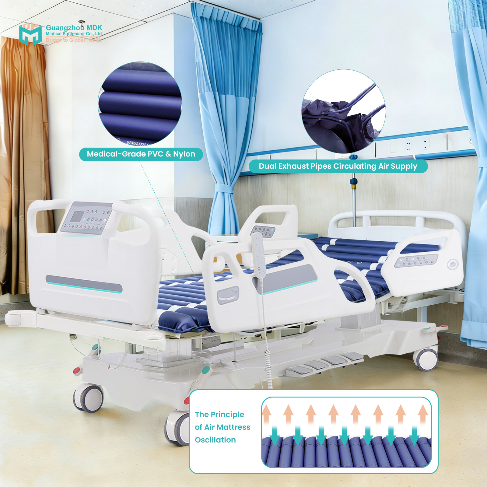Premium Alternating Air Pressure Medical Mattress with Quiet Pump